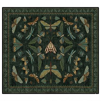 Boho Washable Entryway Rug Non Slip Stain Resistant Indoor Floor Mat