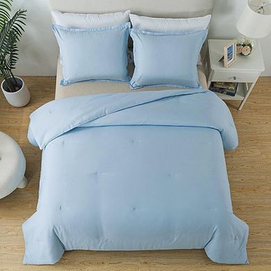 Lightweight Down Alternative Comforter Set, Soft Fluffy All-Season Microfiber Bedding