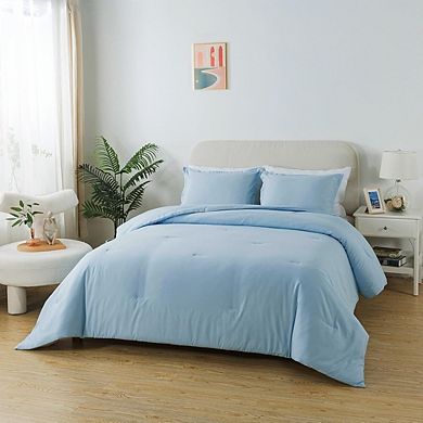 Lightweight Down Alternative Comforter Set, Soft Fluffy All-Season Microfiber Bedding
