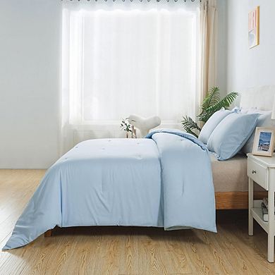 Lightweight Down Alternative Comforter Set, Soft Fluffy All-Season Microfiber Bedding