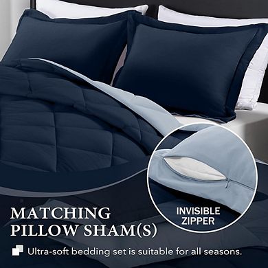 Soft All-Season Down Alternative Comforter Set, King Size Bedding with Pillow Shams