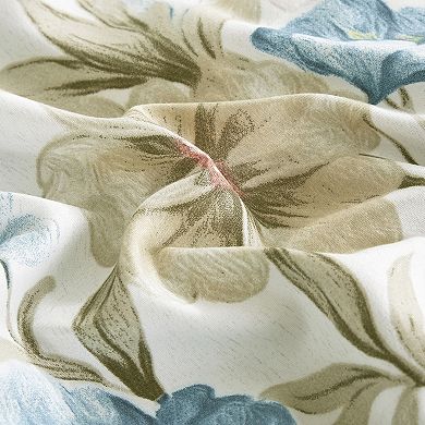 Blue and Green Floral Comforter Set with Sheets