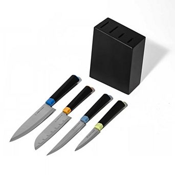 Dura Living Artistic Edge 5 pc Knife Set with Block