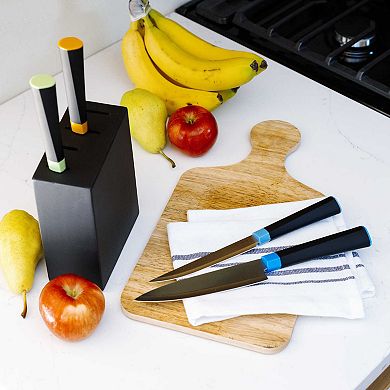 Dura Living Artistic Edge 5-Piece Knife Set with Block