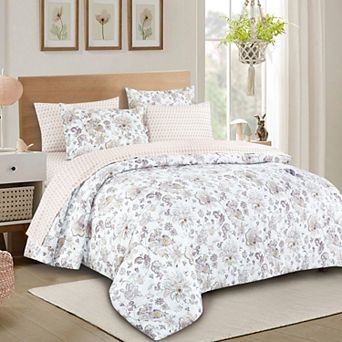 Floral Comforter Set with Sheets
