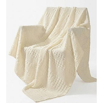 Cotton Waffle Weave Throw Blanket Soft Lightweight Breathable Cozy Home Decor Blanket