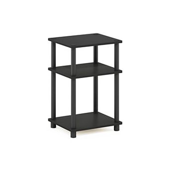 Furinno 11.5" x 13.4" x 22.8" 3 tier Wood Nightstand Modern End Table