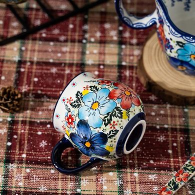 Handpainted Ceramic Mug Gift for Women Floral Design— Mother's Day Gift