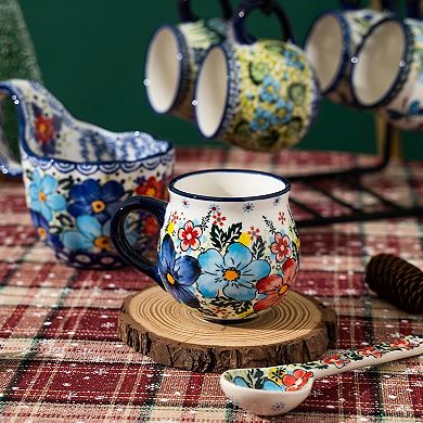 Handpainted Ceramic Mug Gift for Women Floral Design— Mother's Day Gift