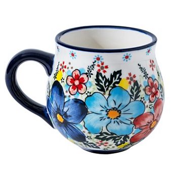 Handpainted Ceramic Mug Gift for Women Floral Design— Mother's Day Gift