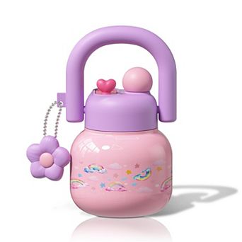 Tote Water Bottle With Straw Vacuum Insulated Stainless Steel Tumbler Travel Coffee Cup