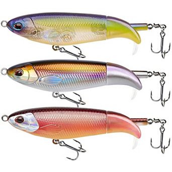 3.5 in 0.35oz Top Water Plopper Fishing Lure BKK Hooks Surface Wobble Bait