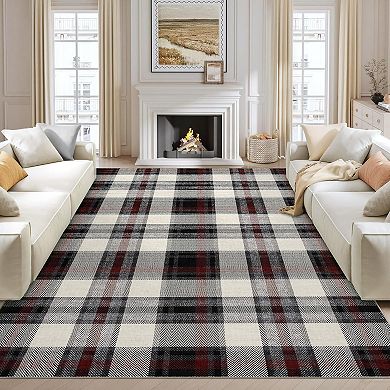 Washable Runners Rug for Hallways Non Slip Bath Mat Modern Soft Bedroom Rug