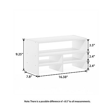Furinno Desk Organizer Office Shelf with Open Storage for Bedroom Kitchen