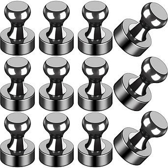 12-Pack Strong Fridge Magnets for Whiteboard, Kitchen and Office Use