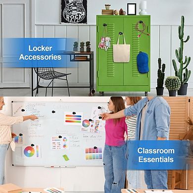 12-Pack Strong Fridge Magnets for Whiteboard, Kitchen and Office Use