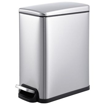 Stainless Steel Garbage Can with Removable Inner Bucket
