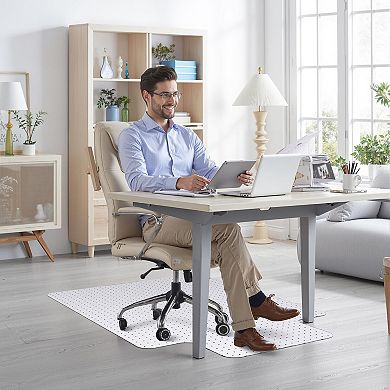 Chair Mat for Carpet Floors, Computer Desk Chair Mat Strong Slip Resistant Floor Protector Stay