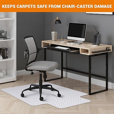 Chair Mat for Carpet Floors, Computer Desk Chair Mat Strong Slip Resistant Floor Protector Stay