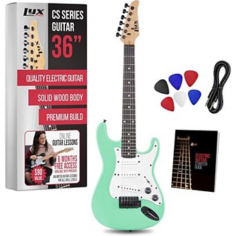 LyxPro CS 36” Beginner Electric Guitar Kit with Amp Cable, 6 Picks & Learner’s Guide