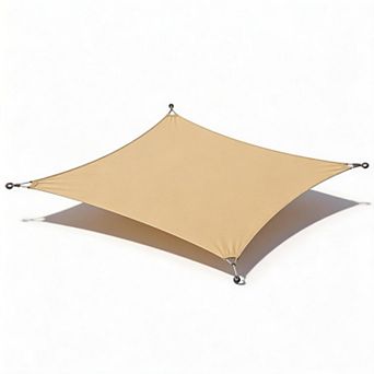 Heavy Duty UV Block Outdoor Sun Shade Sail Canopy, Waterproof HDPE Material