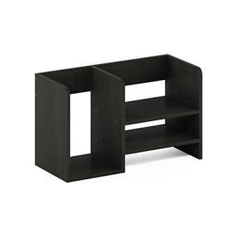 Furinno Desk Organizer Office Shelf with Compartment Stores Open Storage for Bedroom Kitchen