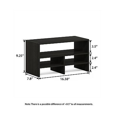 Furinno Desk Organizer Office Shelf with Open Storage for Bedroom Kitchen