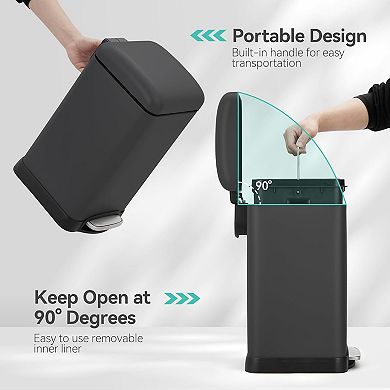 12 L Trash Can, Touchless Waste Bins Smart Sensor Garbage Cans