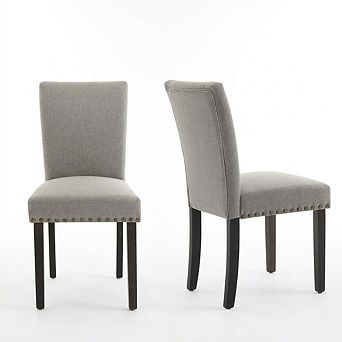 Set of 2- Soft Upholstered Dining Chairs