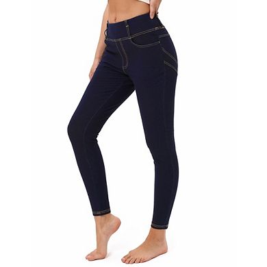 Women's Pull On Jeggings High Waist Stretchy Skinny Casual Pants