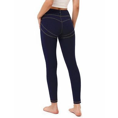 Women's Pull On Jeggings High Waist Stretchy Skinny Casual Pants