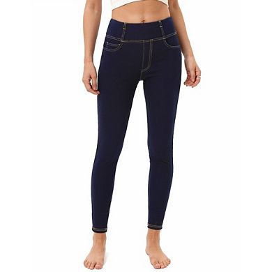 Women's Pull On Jeggings High Waist Stretchy Skinny Casual Pants