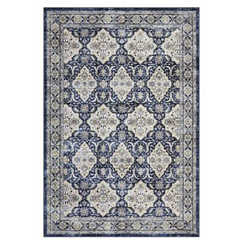 Area Rug Washable Rugs for Living Room Bedroom Office Nursery Vintage Floral Area Rug
