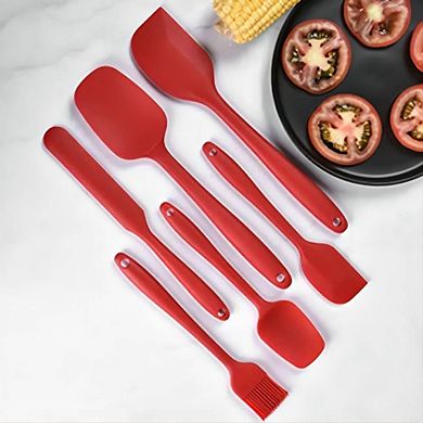 6-Piece Silicone Spatula Set, Food-Grade, Heat-Resistant, Multipurpose Kitchen Tools