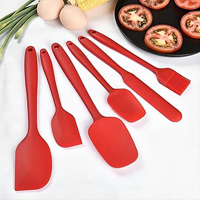 6-Piece Silicone Spatula Set, Food-Grade, Heat-Resistant, Multipurpose Kitchen Tools
