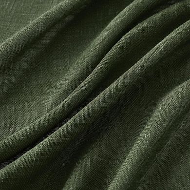Linen Curtains 2 Panels, Light Filtering, Semi-Sheer Drapes