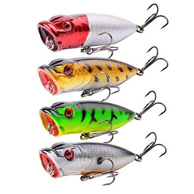 20pcs Fishing Lures Kit Minnow Popper Crank Baits Hooks