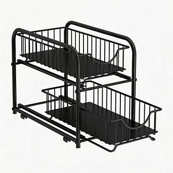 Splendid Frame Stackable 2 tier Under Sink Rack