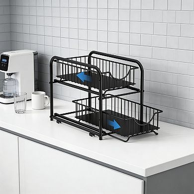 Splendid Frame Stackable 2-tier Under Sink Rack