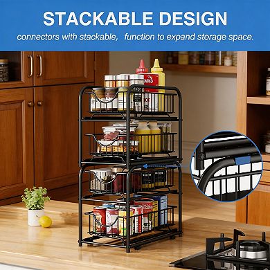 Splendid Frame Stackable 2-tier Under Sink Rack
