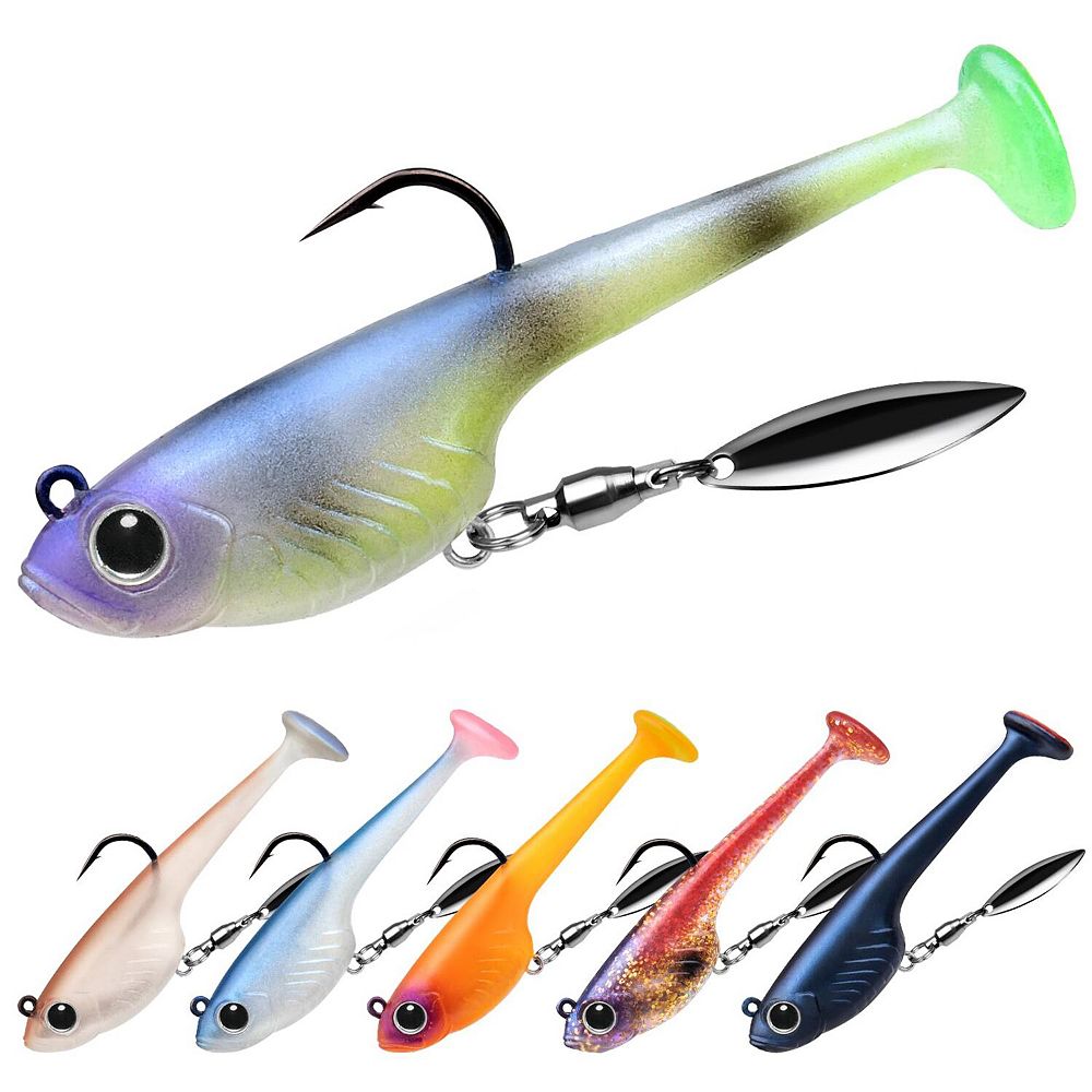 3in 3.8oz Easy Catch Pre-rigged TPE Swimbaits Bass Fishing Lures