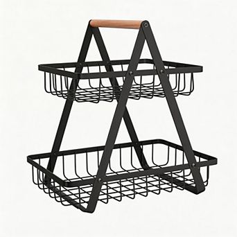 Splendid Frame 2 tier Countertop Fruit Basket