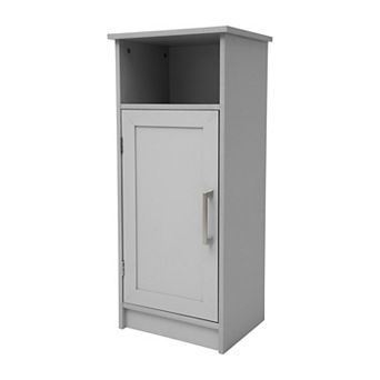 Flash Furniture Modern Bathroom Storage Cabinet with Magnetic Close Door and 3 Shelves