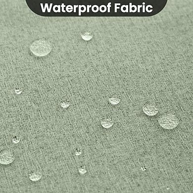 Linen Blackout Curtains, Thermal Insulated Grommet Window Panels