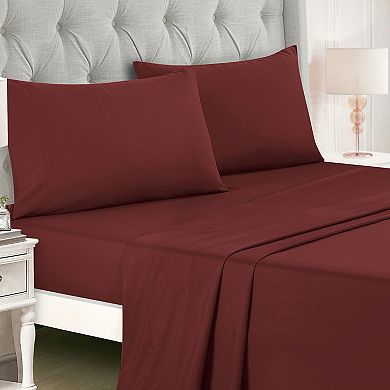Plum Purple & Black Comforter Set with Sheets