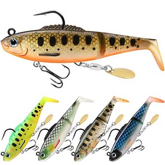 2.8"-0.3oz Easy Catch Pre-rigged Soft Lures Vibrating Swim fishing lures