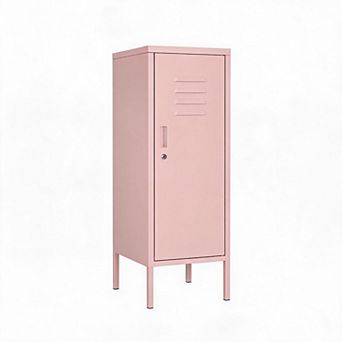 Metal Locker Cabinet with Lock Adjustable Shelf, Ventilated Steel Storage for Office & Home Use