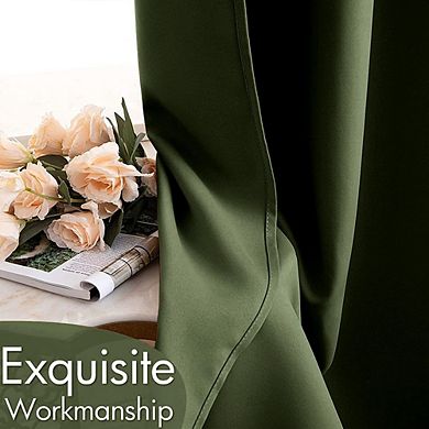 Blackout Curtains Thermal Insulated Drapes for Bedroom & Living Room