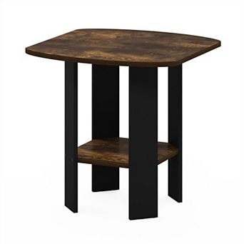 Furinno 20" x 20" x 20" Nightstand Modern Bedside Table with Shelf