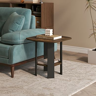 Furinno 20" x 20" x 20" Nightstand Modern Bedside Table with Shelf